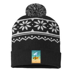 Gold Fish USA-Made Snowflake Beanie