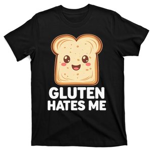 Gluten Free Gluten Hates Me Funny Celiac Gluten T-Shirt