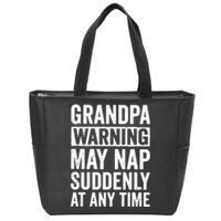 Grandpa Funny Zip Tote Bag