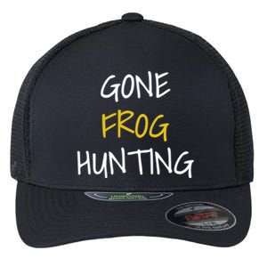 Gone Frog Hunting Gift Flexfit Unipanel Trucker Cap