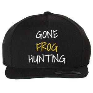 Gone Frog Hunting Gift Wool Snapback Cap