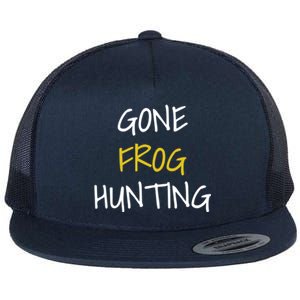 Gone Frog Hunting Gift Flat Bill Trucker Hat