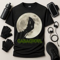 Gabaghoul Funny Hand Moon Halloween Cooling Performance Crew T-Shirt