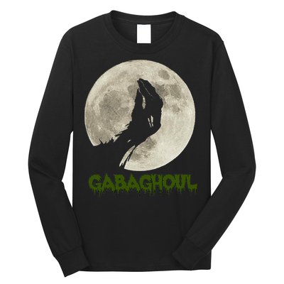 Gabaghoul Funny Hand Moon Halloween Long Sleeve Shirt