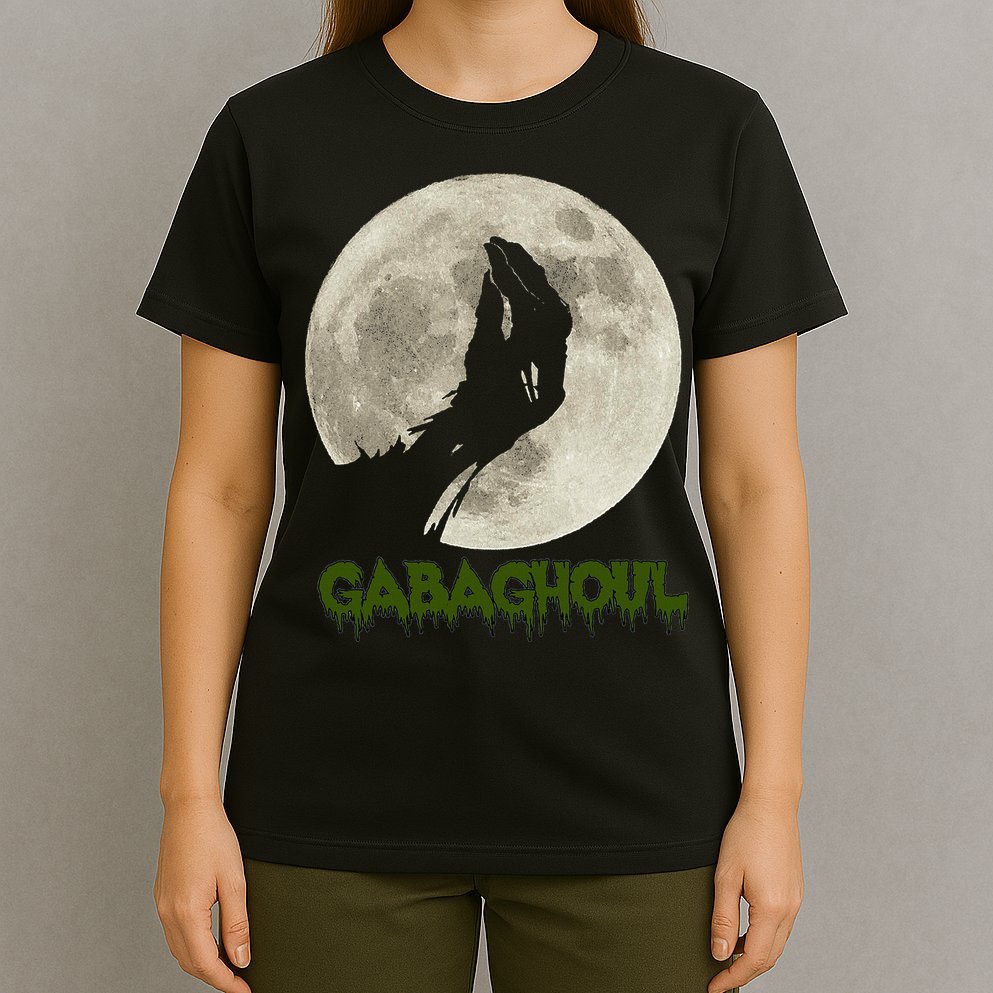 Gabaghoul Funny Hand Moon Halloween T-Shirt