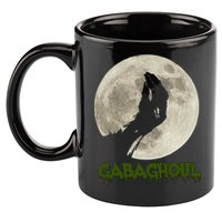 Gabaghoul Funny Hand Moon Halloween 11oz C Handle Ceramic Mug
