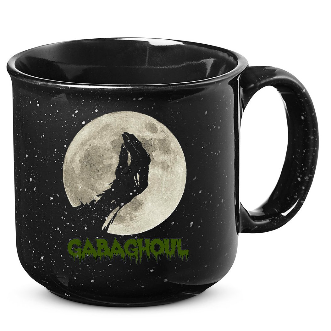 Gabaghoul Funny Hand Moon Halloween 15oz Campfire Ceramic Mug