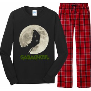 Gabaghoul Funny Hand Moon Halloween Long Sleeve Pajama Set