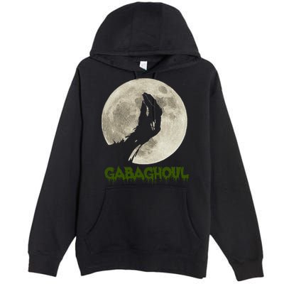 Gabaghoul Funny Hand Moon Halloween Premium Pullover Hoodie