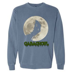 Gabaghoul Funny Hand Moon Halloween Garment-Dyed Sweatshirt