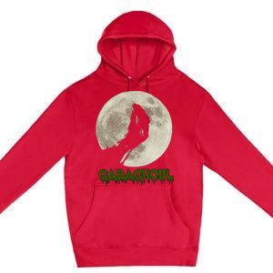 Gabaghoul Funny Hand Moon Halloween Premium Pullover Hoodie