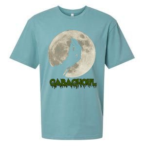 Gabaghoul Funny Hand Moon Halloween Sueded Cloud Jersey T-Shirt