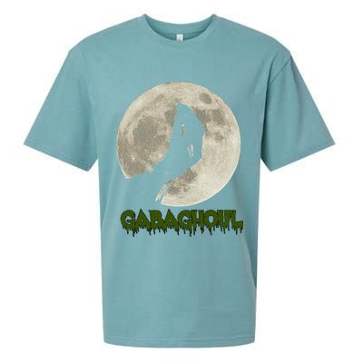 Gabaghoul Funny Hand Moon Halloween Sueded Cloud Jersey T-Shirt