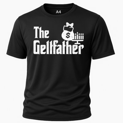 Gelt Father Hanukkah Dreidel Game Jewish Dad Cooling Performance Crew T-Shirt