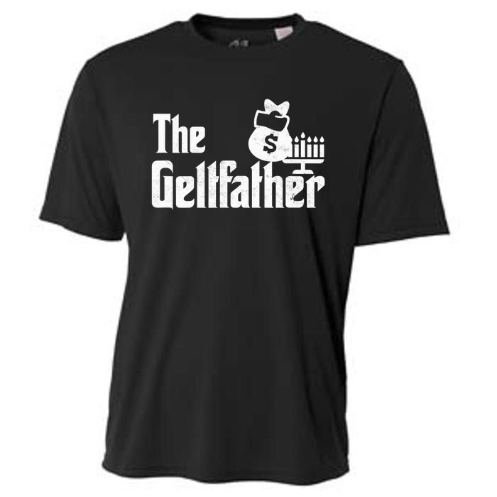 Gelt Father Hanukkah Dreidel Game Jewish Dad Cooling Performance Crew T-Shirt