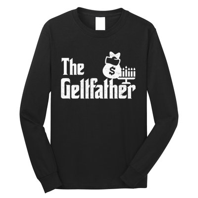 Gelt Father Hanukkah Dreidel Game Jewish Dad Long Sleeve Shirt