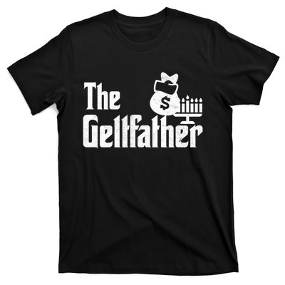 Gelt Father Hanukkah Dreidel Game Jewish Dad T-Shirt