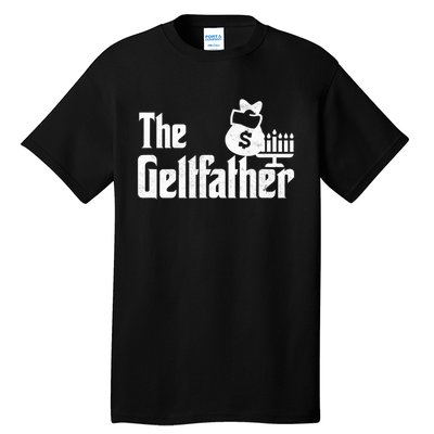 Gelt Father Hanukkah Dreidel Game Jewish Dad Tall T-Shirt