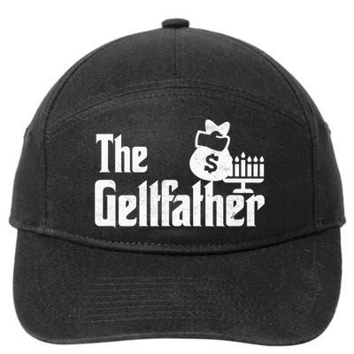 Gelt Father Hanukkah Dreidel Game Jewish Dad 7-Panel Snapback Hat
