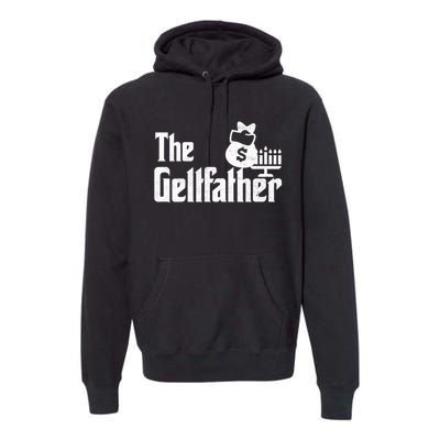 Gelt Father Hanukkah Dreidel Game Jewish Dad Premium Hoodie