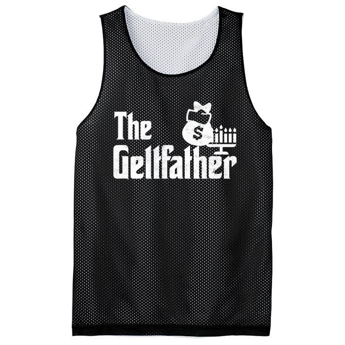 Gelt Father Hanukkah Dreidel Game Jewish Dad Mesh Reversible Basketball Jersey Tank