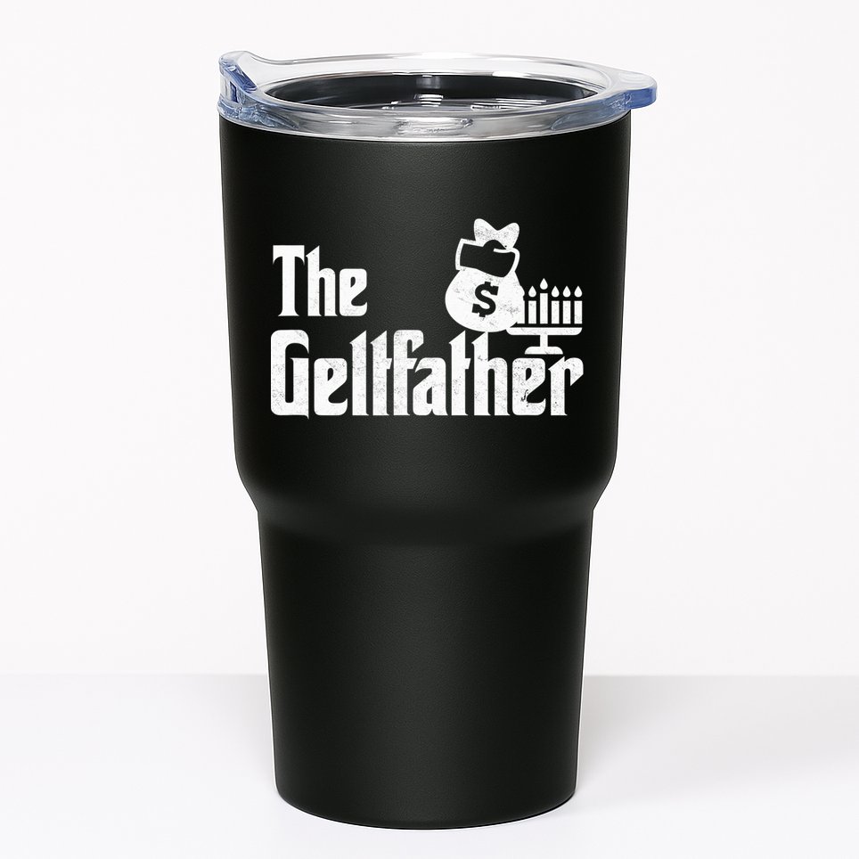 Gelt Father Hanukkah Dreidel Game Jewish Dad Tumbler
