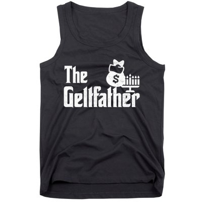 Gelt Father Hanukkah Dreidel Game Jewish Dad Tank Top