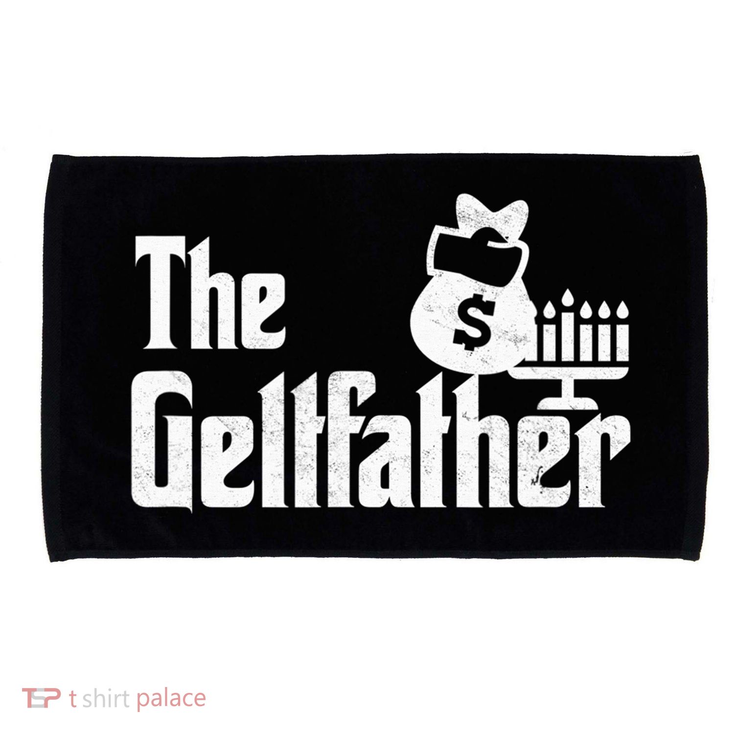 Gelt Father Hanukkah Dreidel Game Jewish Dad Microfiber Hand Towel