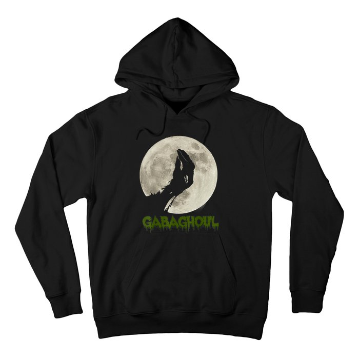 Gabaghoul Funny Hand Moon Halloween Hoodie