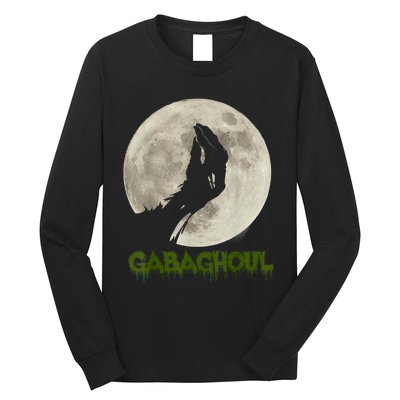 Gabaghoul Funny Hand Moon Halloween Long Sleeve Shirt