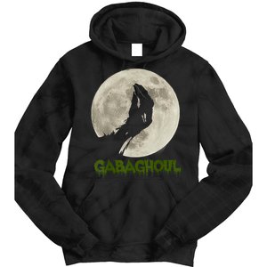 Gabaghoul Funny Hand Moon Halloween Tie Dye Hoodie