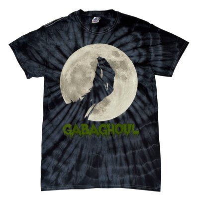 Gabaghoul Funny Hand Moon Halloween Tie-Dye T-Shirt