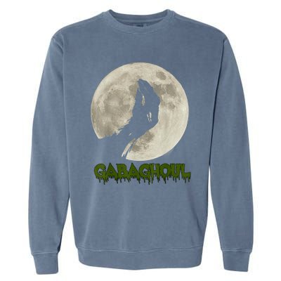 Gabaghoul Funny Hand Moon Halloween Garment-Dyed Sweatshirt