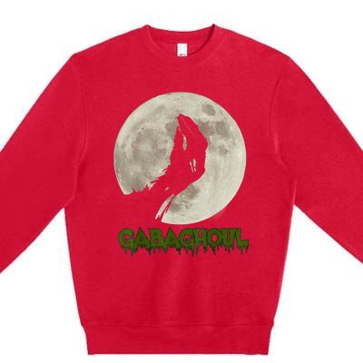 Gabaghoul Funny Hand Moon Halloween Premium Crewneck Sweatshirt