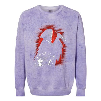 Ghost Face Halloween Colorblast Crewneck Sweatshirt