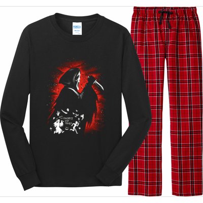 Ghost Face Halloween Long Sleeve Pajama Set