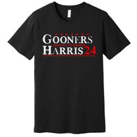 Gooners For Harris 24 Voting For Harris 2024 President Premium T-Shirt