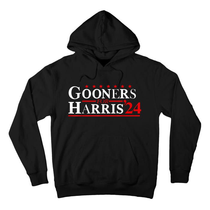 Gooners For Harris 24 Voting For Harris 2024 President Tall Hoodie