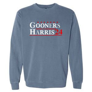 Gooners For Harris 24 Voting For Harris 2024 President Garment-Dyed Sweatshirt