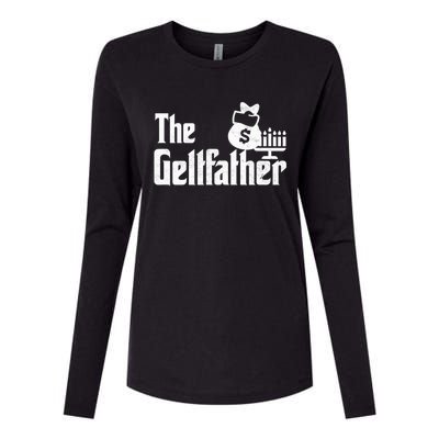 Gelt Father Hanukkah Dreidel Game Jewish Dad Menorah Latkes  Womens Cotton Relaxed Long Sleeve T-Shirt