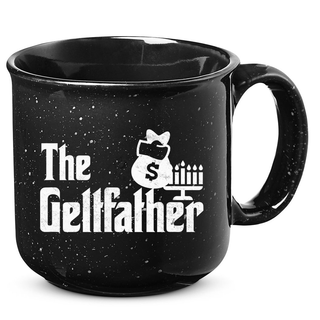 Gelt Father Hanukkah Dreidel Game Jewish Dad Menorah Latkes  15oz Campfire Ceramic Mug