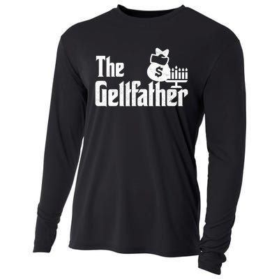 Gelt Father Hanukkah Dreidel Game Jewish Dad Menorah Latkes  Cooling Performance Long Sleeve Crew