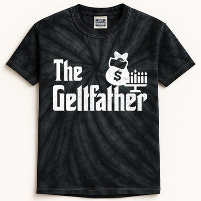 Gelt Father Hanukkah Dreidel Game Jewish Dad Menorah Latkes  Kids Tie-Dye T-Shirt