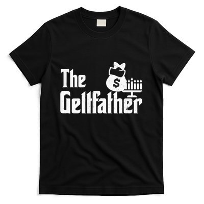 Gelt Father Hanukkah Dreidel Game Jewish Dad Menorah Latkes T-Shirt