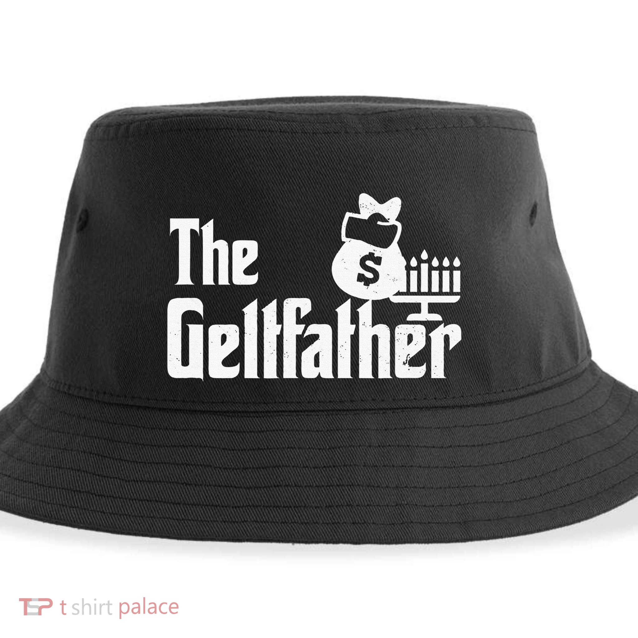 Gelt Father Hanukkah Dreidel Game Jewish Dad Menorah Latkes Sustainable Bucket Hat