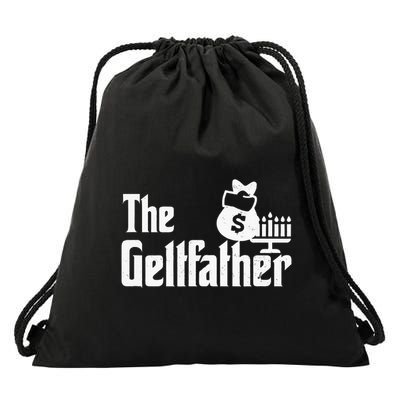 Gelt Father Hanukkah Dreidel Game Jewish Dad Menorah Latkes Drawstring Bag