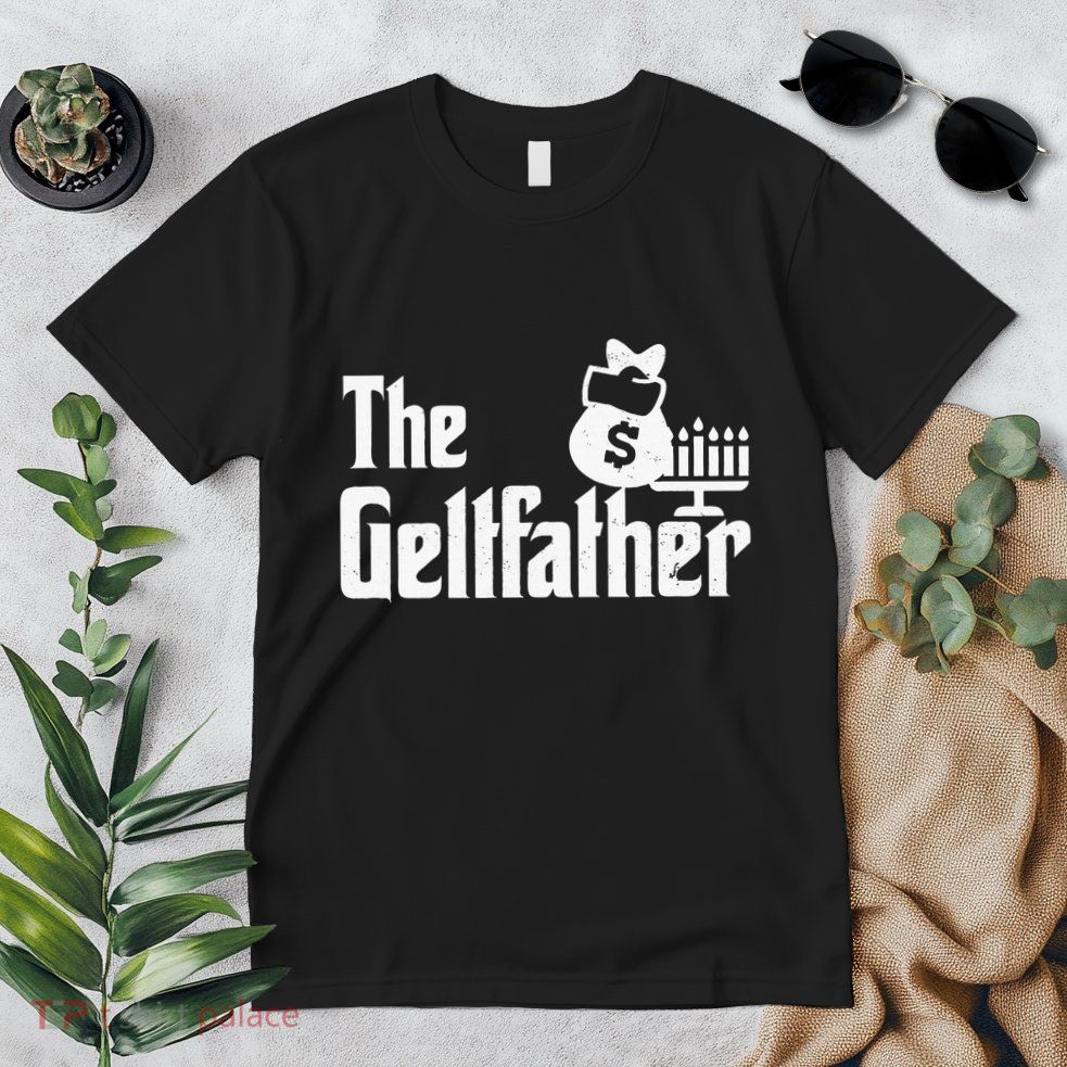 Gelt Father Hanukkah Dreidel Game Jewish Dad Menorah Latkes Premium T-Shirt