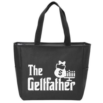 Gelt Father Hanukkah Dreidel Game Jewish Dad Menorah Latkes Zip Tote Bag