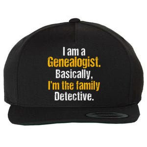 Genealogist Family Historian History Researcher Genealogy Wool Snapback Cap