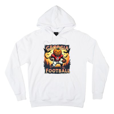 Georgia Football Halloween Pumpkin Player Spooky Georgia Jack O Lanter Hoodie